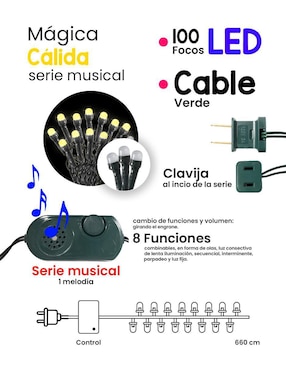 Serie LED Navi Colors L562363 con 100 focos