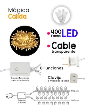 Serie LED Navi Colors L562312 con 400 focos
