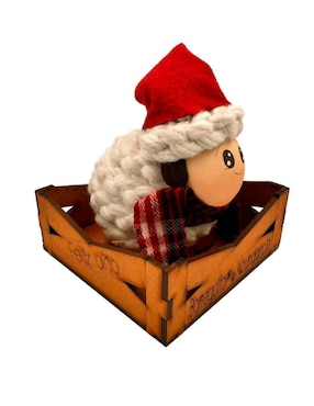 Figura decorativa de animales navideños Pigo Borregos Santa
