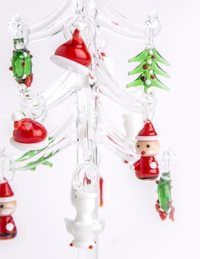 Figura decorativa de árbol navidad Running Decora de vidrio
