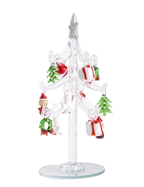 Figura decorativa de árbol navidad Running Decora de vidrio