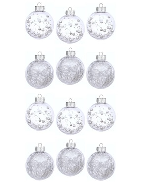 Ornamento Navidad Redondo Infinity Home Decor Esferas Navideñas