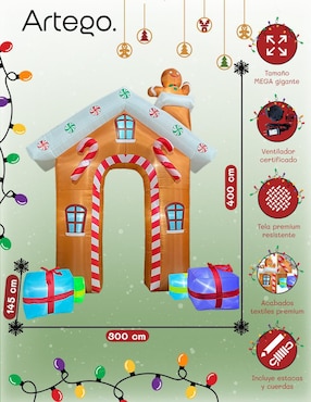 Inflable decorativo forma de galleta Artego