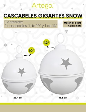Pie de árbol Artego Cascabeles navideños gigantes