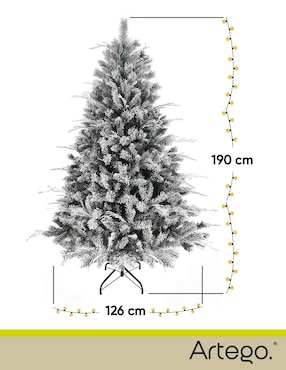 Árbol de navidad Artego Norway 190 de plástico