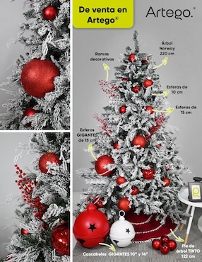 Árbol de navidad Artego Norway 220 de plástico