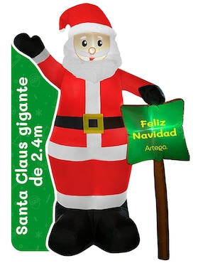 Inflable Decorativo Forma De Santa Claus Artego