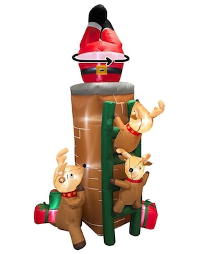 Inflable Decorativo Forma De Chimenea Artego