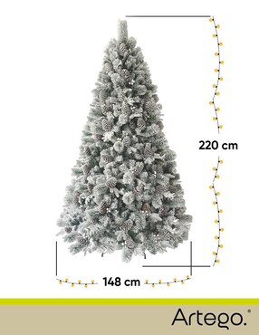 Árbol de navidad Artego Alberta Spruce 220 de plástico
