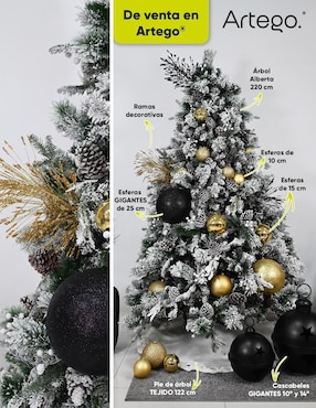 Árbol de navidad Artego Alberta Spruce 220 de plástico