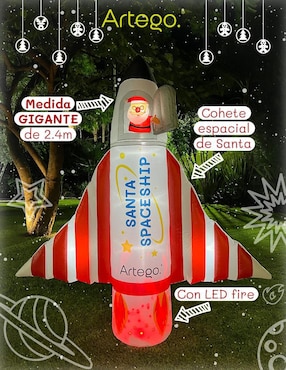 Inflable decorativo forma de nave Artego