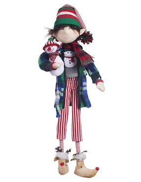 Ornamento navidad duende Queca Designs