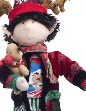 Ornamento navidad duende Queca Designs