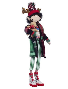 Ornamento navidad duende Queca Designs