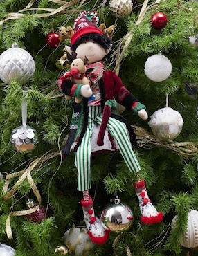 Ornamento navidad duende Queca Designs