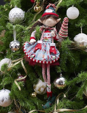 Ornamento navidad duende Queca Designs Classic Xmas