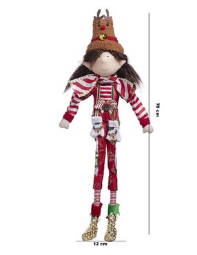 Ornamento navidad duende Queca Designs Classic Xmas