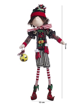 Ornamento navidad duende Queca Designs Xmas Gang