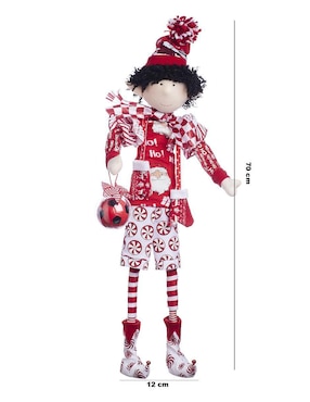 Ornamento navidad duende Queca Designs Xmas Gang