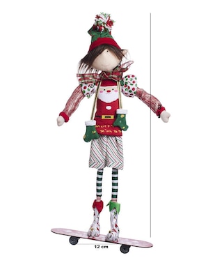 Ornamento navidad duende Queca Designs Xmas Gang