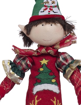 Ornamento navidad duende Queca Designs Xmas Gang