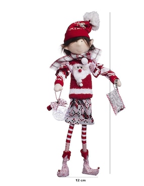 Ornamento navidad duende Queca Designs Xmas Gang