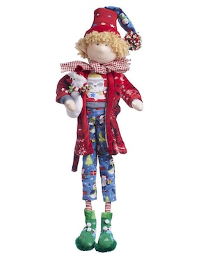 Ornamento navidad duende Queca Designs