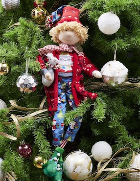 Ornamento navidad duende Queca Designs