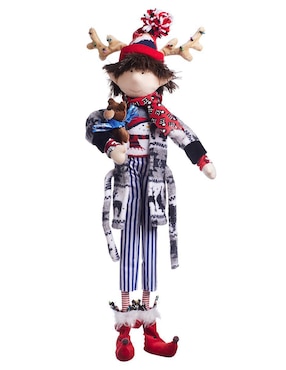 Ornamento navidad duende Queca Designs Merry Fashion