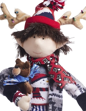 Ornamento navidad duende Queca Designs Merry Fashion