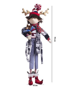 Ornamento navidad duende Queca Designs Merry Fashion