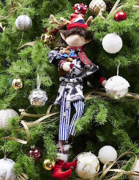 Ornamento navidad duende Queca Designs Merry Fashion