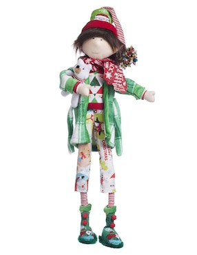 Ornamento navidad duende Queca Designs Merry Fashion