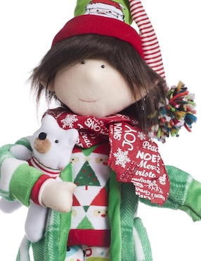 Ornamento navidad duende Queca Designs Merry Fashion