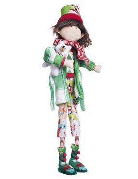 Ornamento navidad duende Queca Designs Merry Fashion