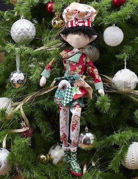 Ornamento navidad duende Queca Designs Bakery