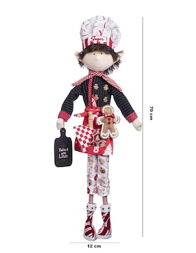 Ornamento navidad duende Queca Designs Merry Fashion