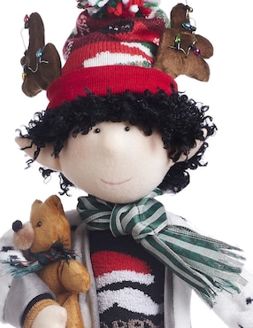Ornamento navidad duende Queca Designs