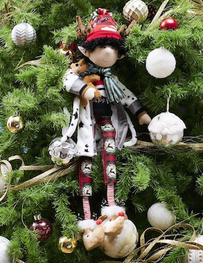 Ornamento navidad duende Queca Designs