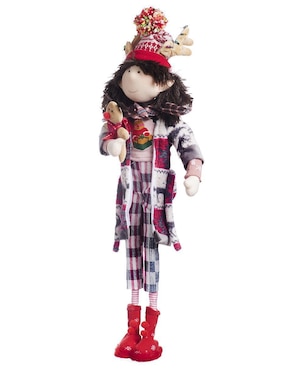 Ornamento navidad duende Queca Designs