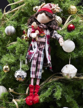 Ornamento navidad duende Queca Designs
