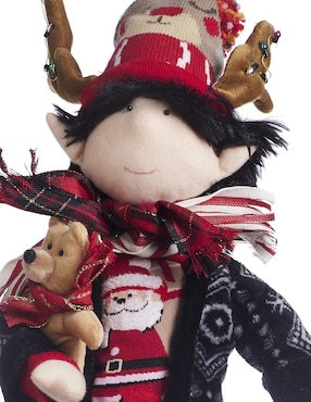 Ornamento navidad duende Queca Designs
