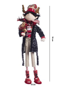 Ornamento navidad duende Queca Designs