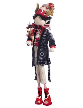 Ornamento navidad duende Queca Designs