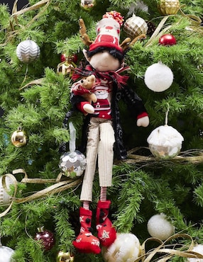 Ornamento navidad duende Queca Designs