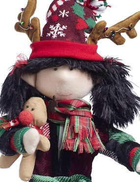 Ornamento navidad duende Queca Designs