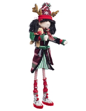 Ornamento navidad duende Queca Designs