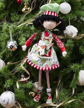Ornamento navidad duende Queca Designs Bakery