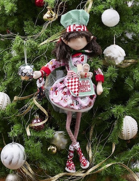 Ornamento navidad duende Queca Designs Bakery