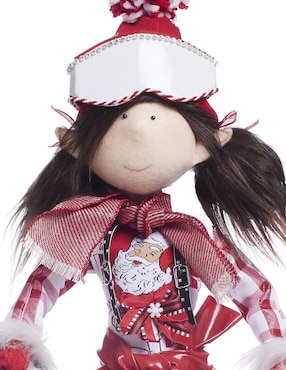 Ornamento navidad duende Queca Designs Xmas Ski